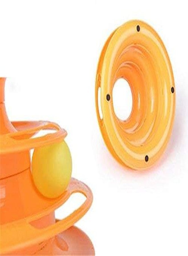 سايج سكوير لعبة سيج سكوير كات: برج دائري من 3 مستويات مع كرات ملونة، لعبة مسلية، رياضية، وإكسسوارات للحيوانات الأليفة - Image 5